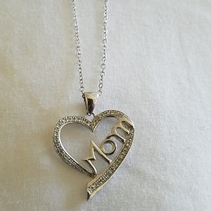Sterling Silver and Diamond Necklace